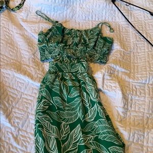 Emerald green 2 piece summer set